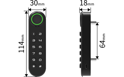 F020 Fingerprint and Keypad Multi-Access Cabinet Lock