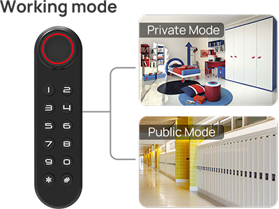 F020 Fingerprint and Keypad Multi-Access Cabinet Lock Two applications