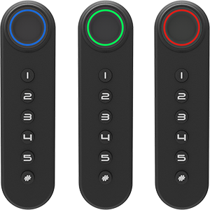 F021 Fingerprint and Keypad Multi-Access Cabinet Lock Three colours ring fingerprint aperture