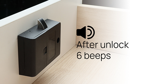 F022 Handle Fingerprint Cabinet Lock Low battery reminder
