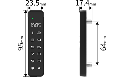 F023 12-Key Touch Digital Cabinet Lock