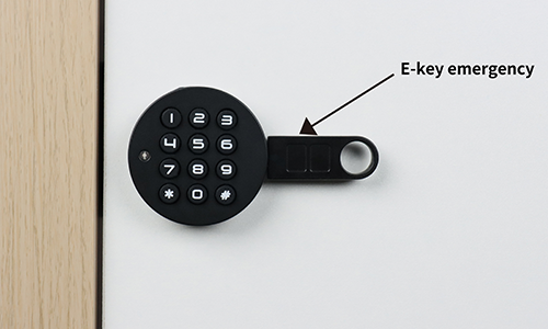 F029 Push-Button Digital Cabinet Lock E-key emergency unlock