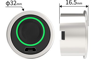 F030 Flush-Mount Fingerprint Cabinet Lock