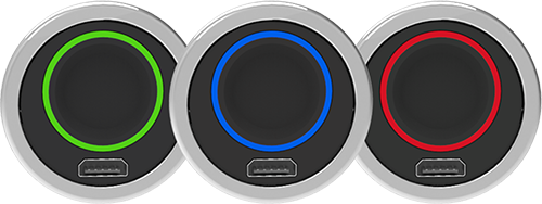 F030 Flush-Mount Fingerprint Cabinet Lock Three colors ring fingerprint aperture