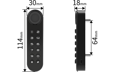 F034 RFID and Keypad Multi-Access Cabinet Lock