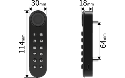 F035 Push-Button Digital Cabinet Lock
