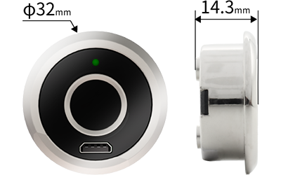 F050 Flush-Mount Fingerprint Cabinet Lock