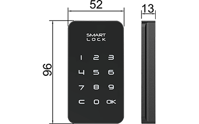F055 12-Key Touch Digital Cabinet Lock