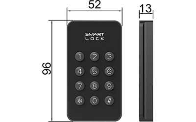 F055A 12-Key Touch Digital Cabinet Lock