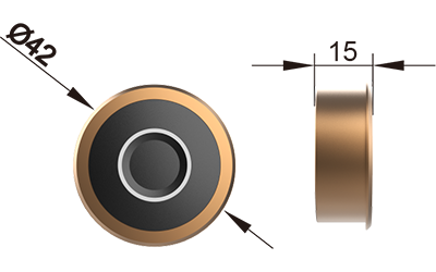 F130 Flush-Mount Fingerprint Cabinet Lock