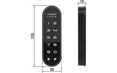 F155 12-Key Touch Digital Cabinet Lock