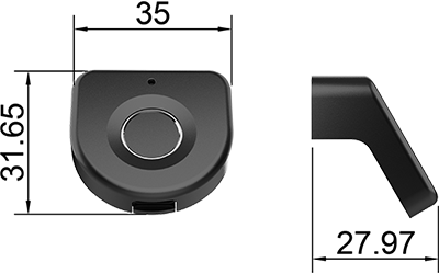 F163 Handle Fingerprint Cabinet Lock