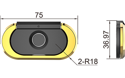 F182 Handle Fingerprint Cabinet Lock