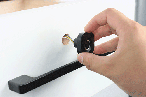 Drawer Lock (Cabinet Lock) F040 Round hole inset installation