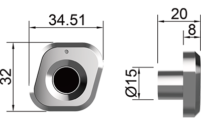 Cabinet Lock F122