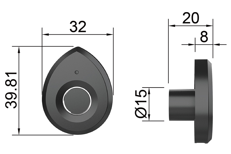 F138 Fingerprint Cabinet Lock