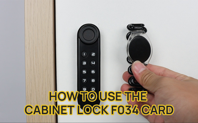 How to use the cabinet lock f034 card